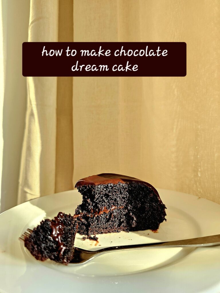 Making the chocolate cake batter