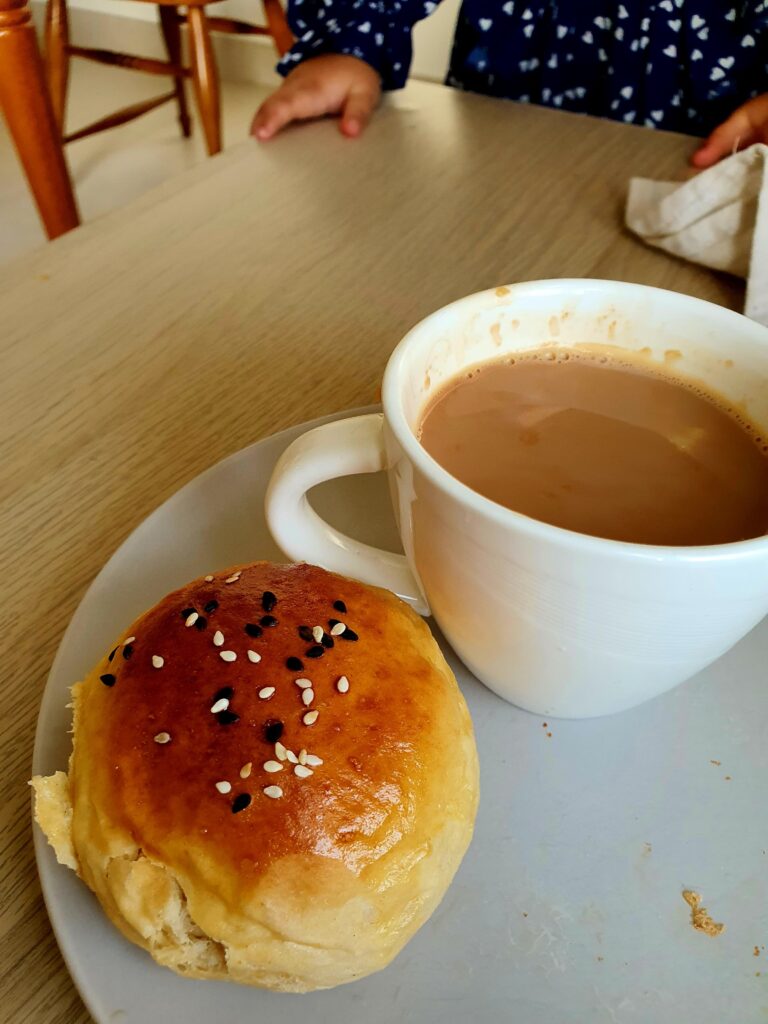 Buns served with chai